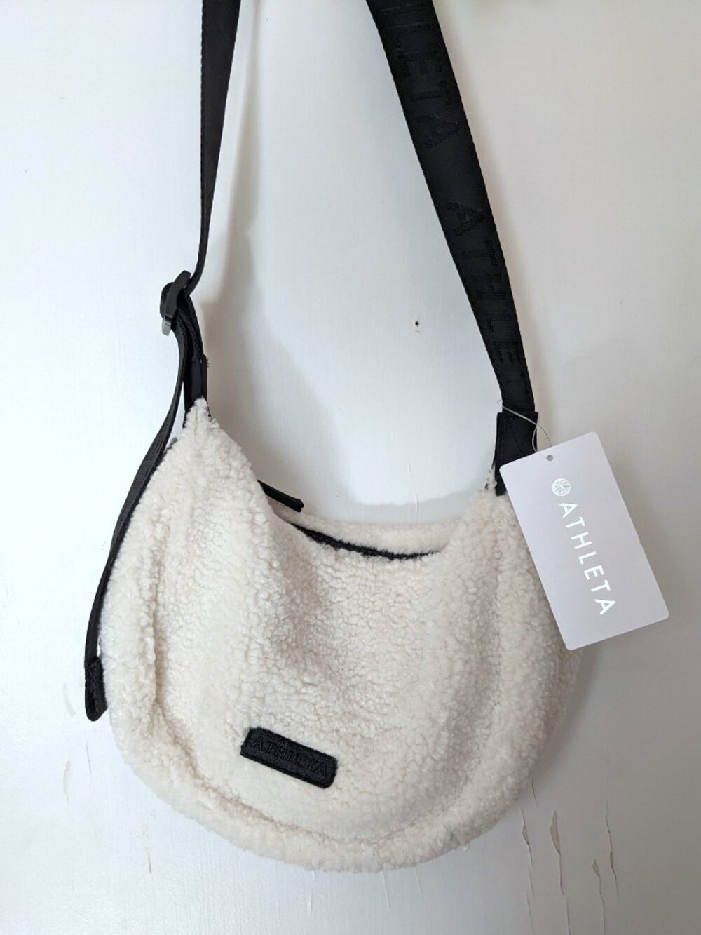 NWT Athleta All About Sherpa Mini Crescent Bag Crossbody Fanny Pack